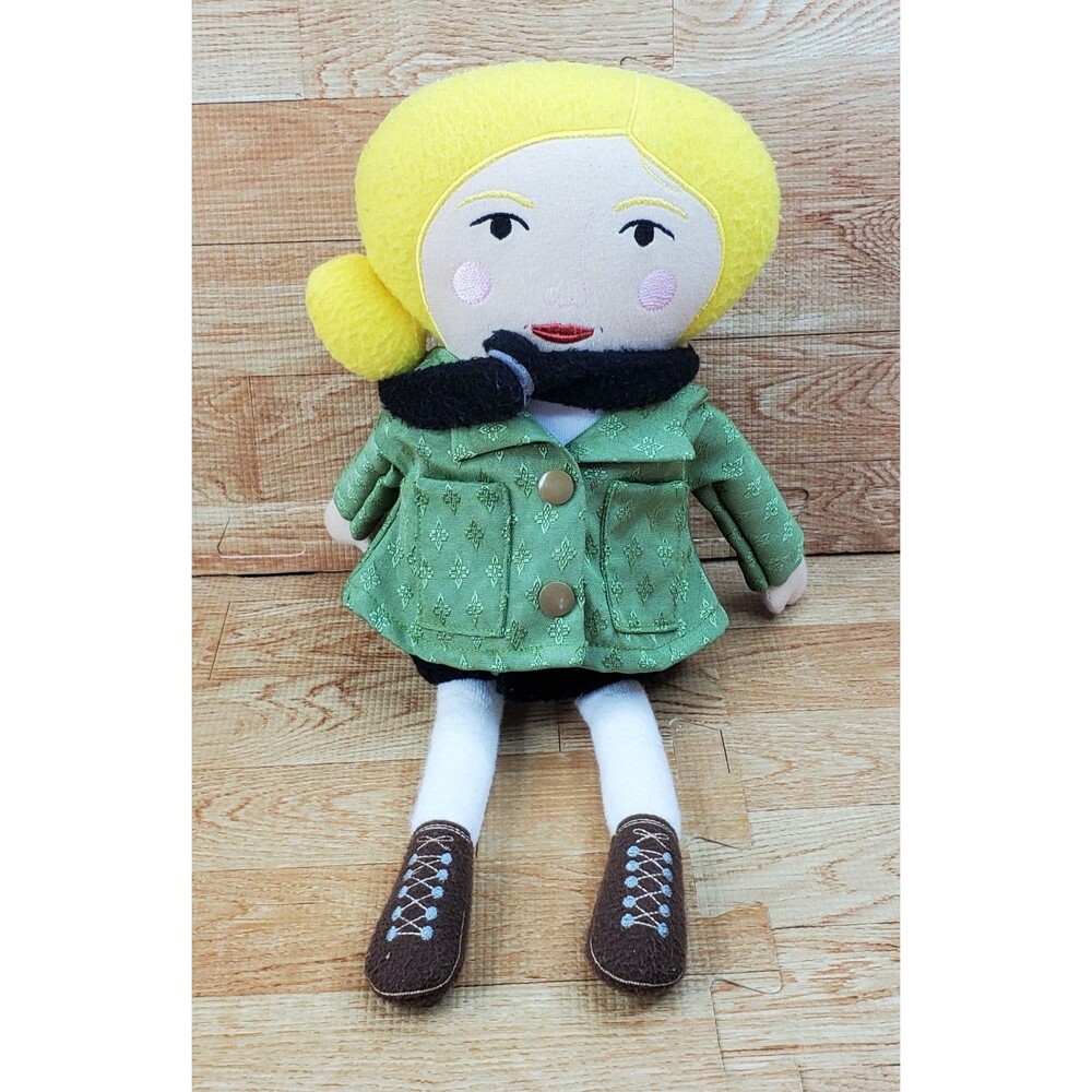 Jane Goodall Trailerblazer 15" Plush Cloth Doll Piccolina with Baby Gorilla RARE